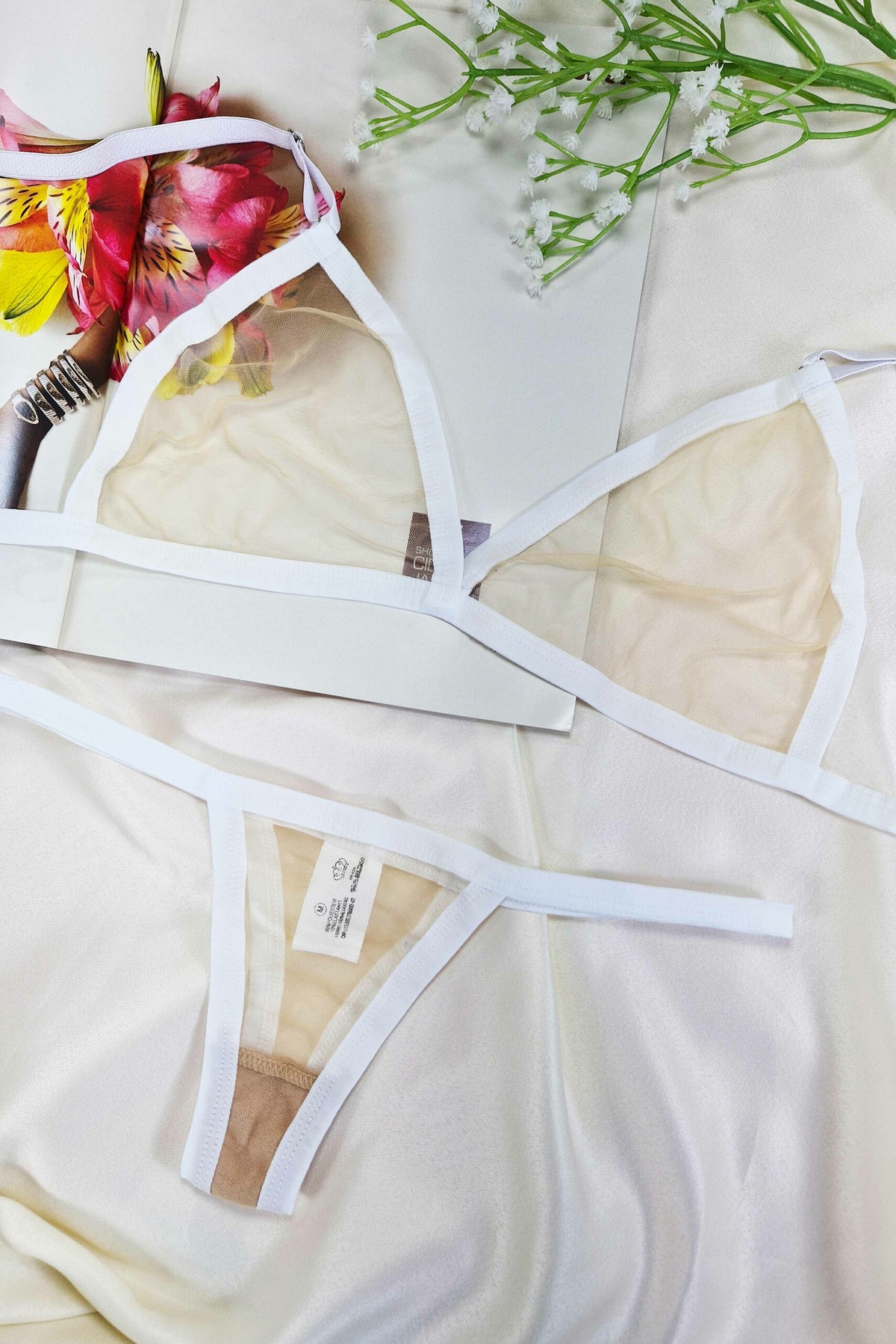 Conjunto em Tule em Branco – Doce Malícia