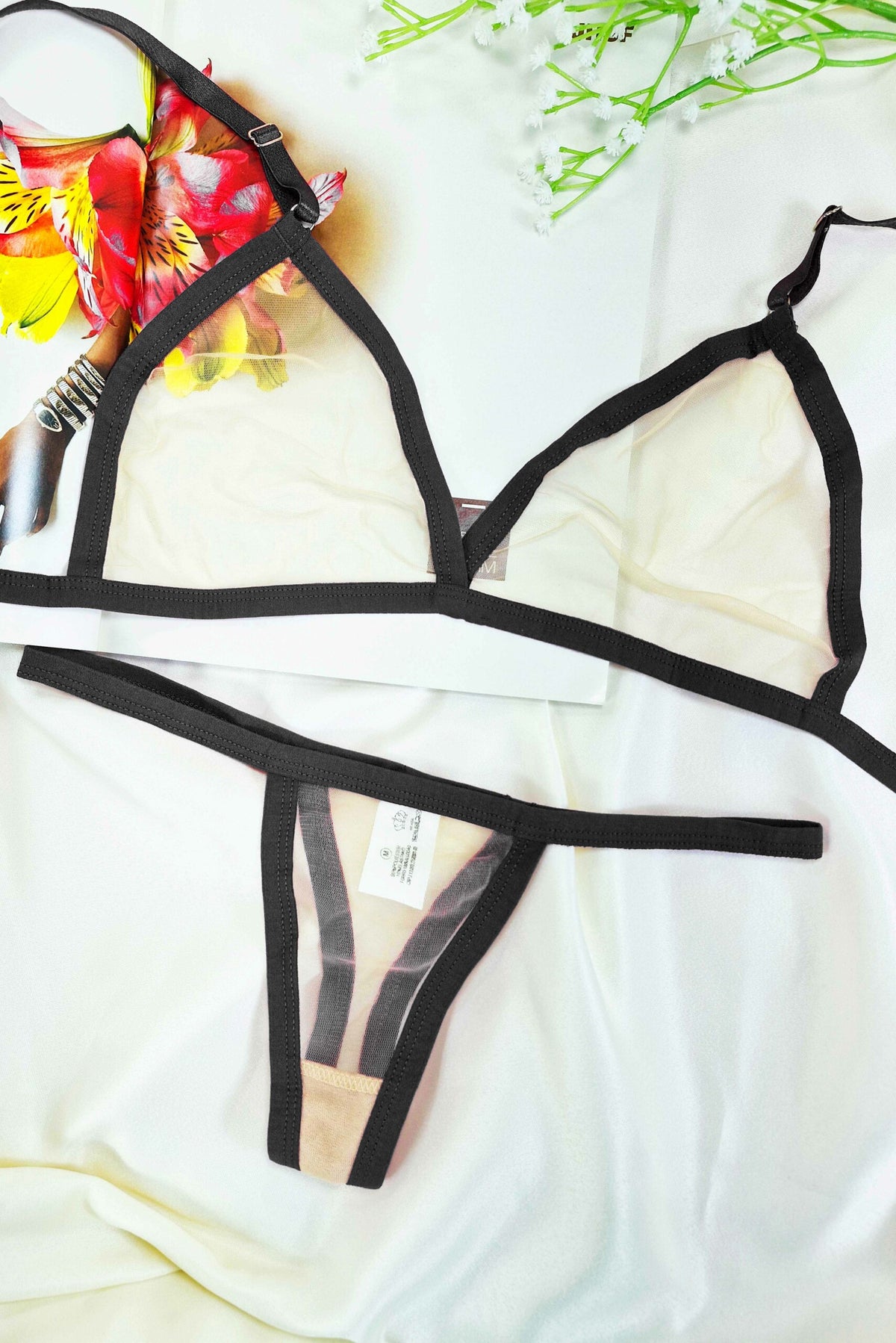 Conjunto em Tule em Branco – Doce Malícia