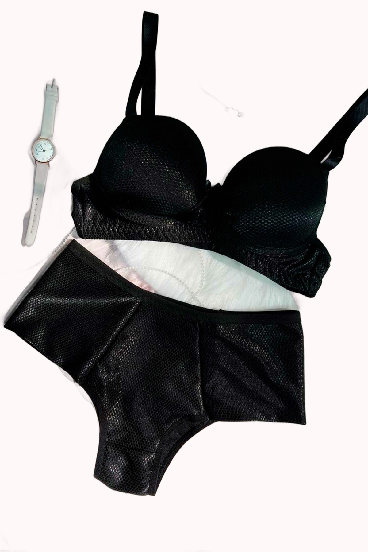 Conjunto de Jaquard Brilhoso com Textura – Doce Malícia