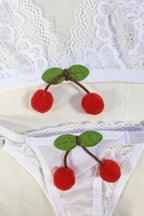 Conjunto Fio Dental de Tule em Branco – Doce Malícia