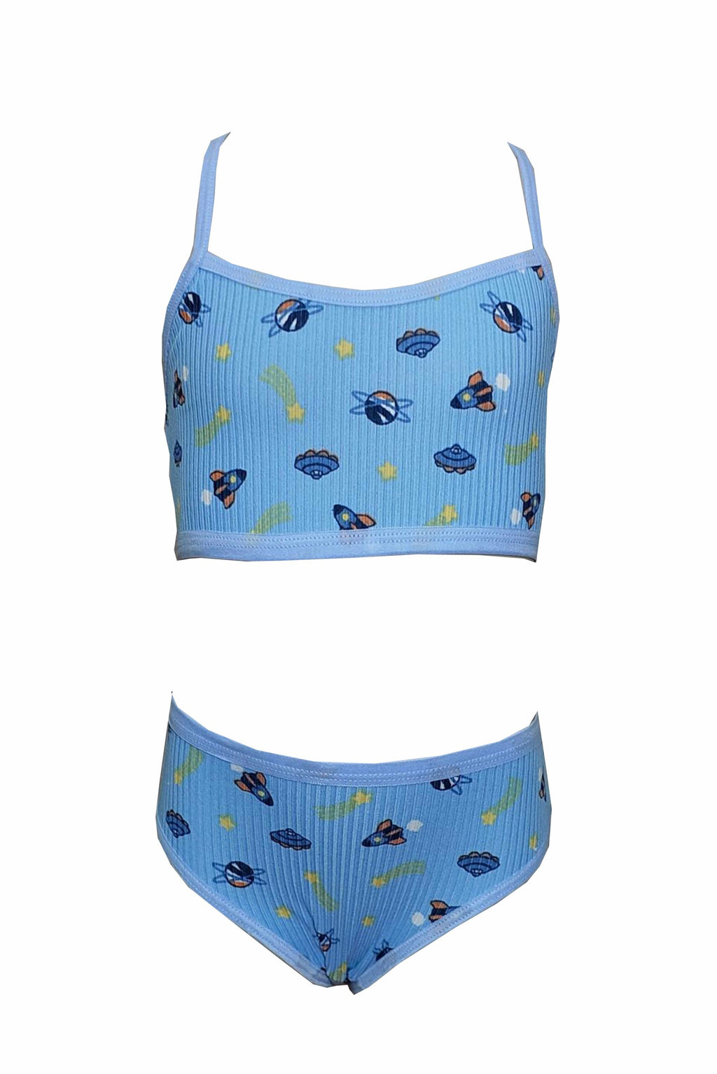 Conjunto Infantil Canelado em amarelo – Doce Malícia