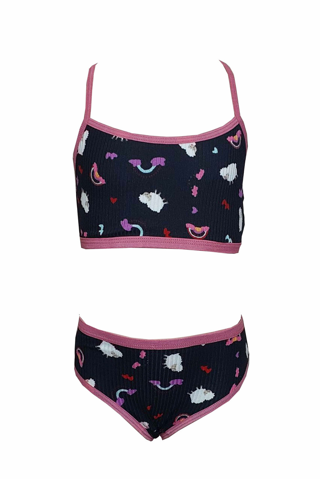 Conjunto Infantil Canelado em amarelo – Doce Malícia