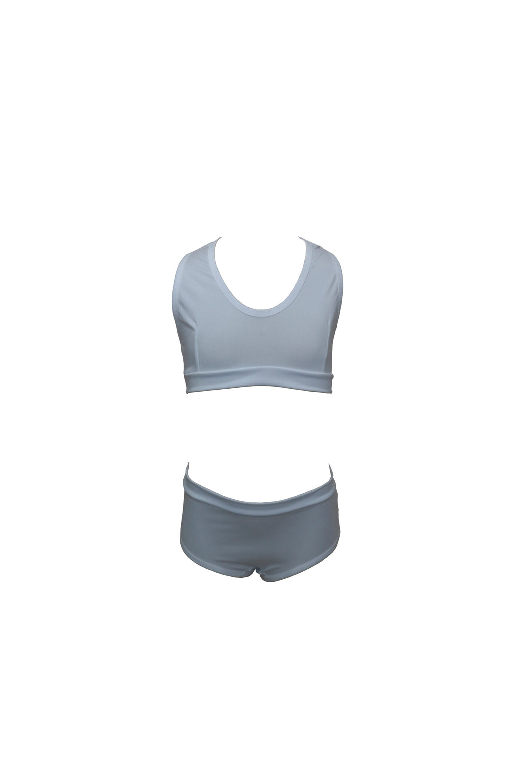Conjunto infanto juvenil feminino liso em Branco – Doce Malícia