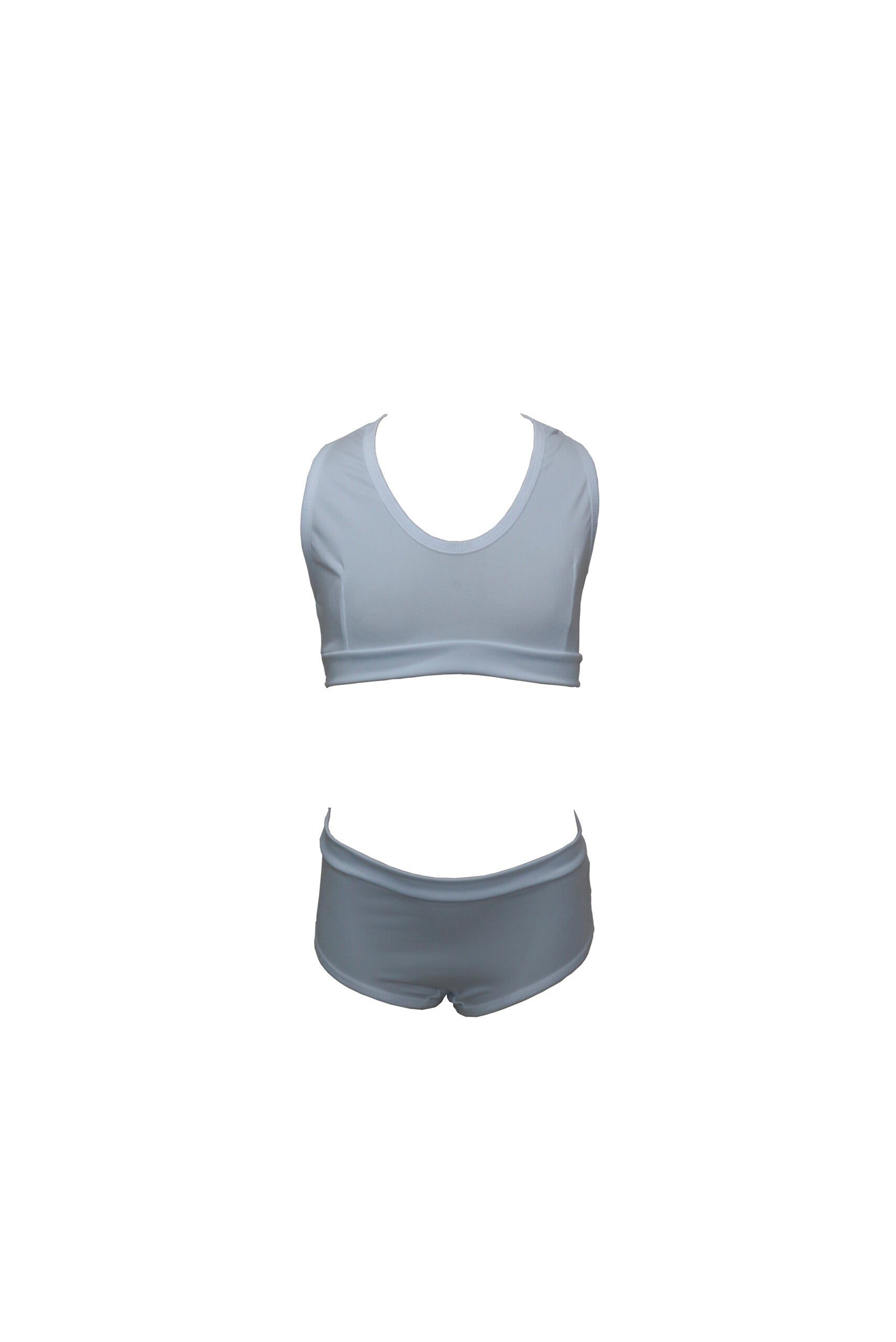 Conjunto infanto juvenil feminino liso em Branco – Doce Malícia