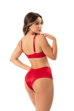 Conjunto de Jaquard Brilhoso com Textura em Branco – Doce Malícia
