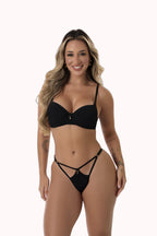 Conjunto em Microfibra Canelada com Pingente – Doce Malícia