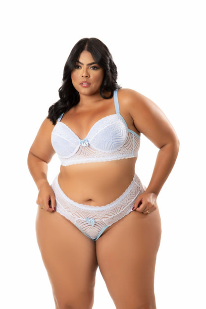 Conjunto Plus Size em Branco – Doce Malícia