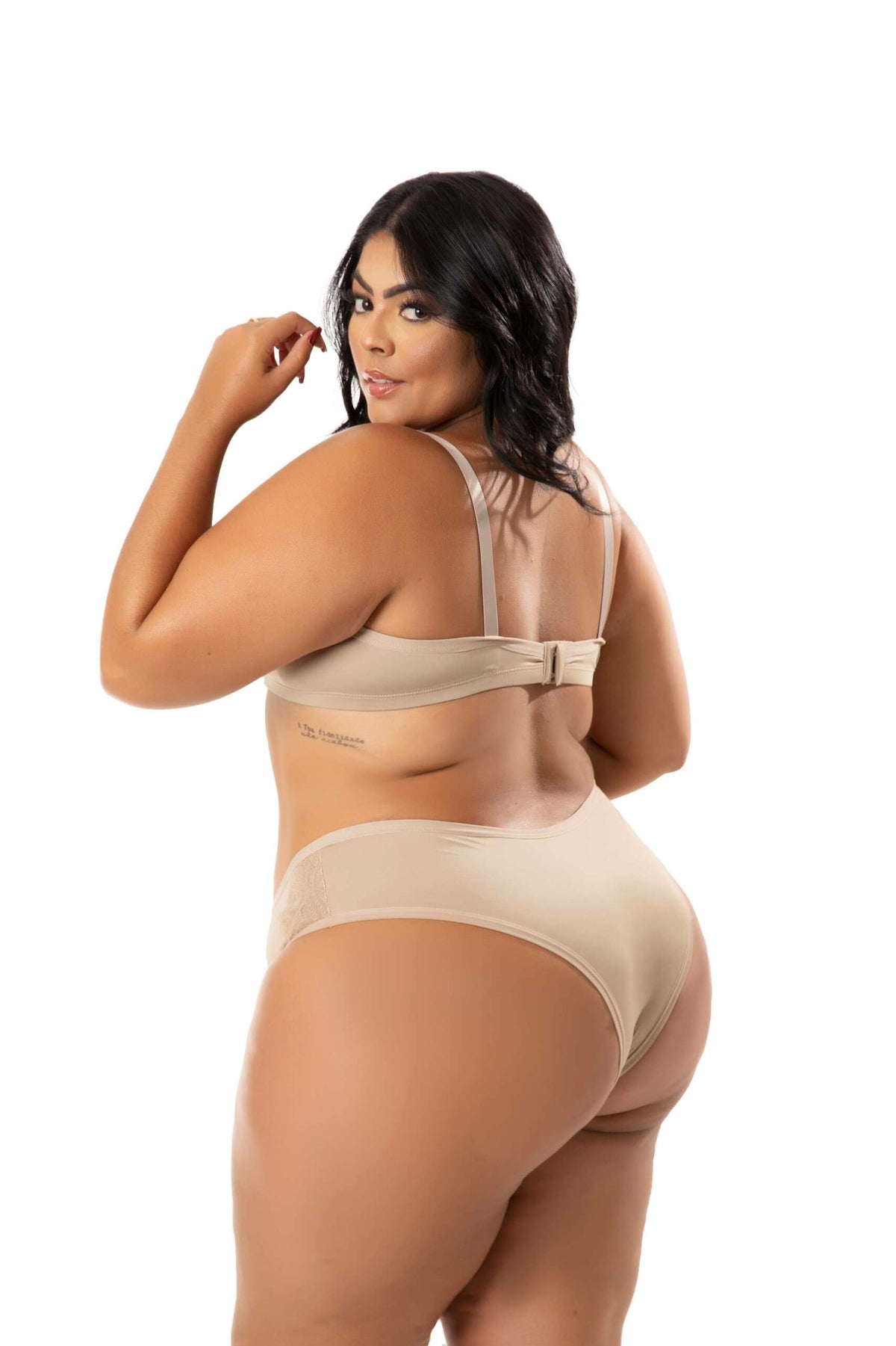Conjunto Plus Size em Microfibra em azul-Marinho – Doce Malícia