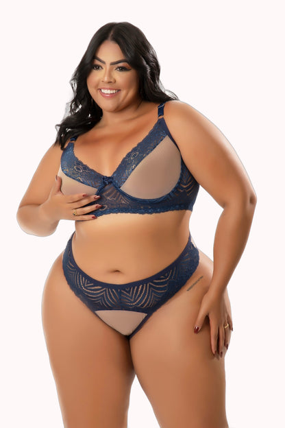 Conjunto Plus Size Feminino com Tule – Doce Malícia
