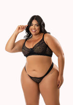 Conjunto Plus Size sem bojo com aro – Doce Malícia