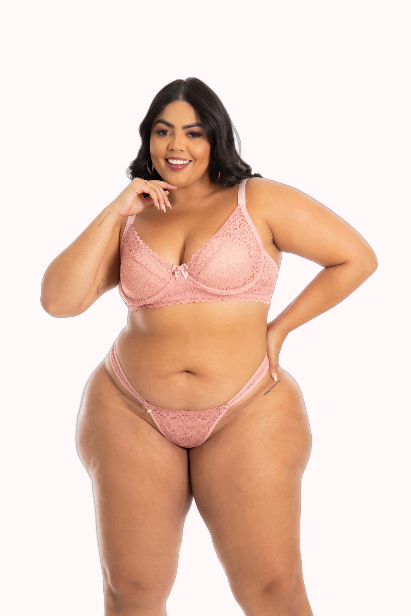 Conjunto Plus Size sem bojo com aro – Doce Malícia