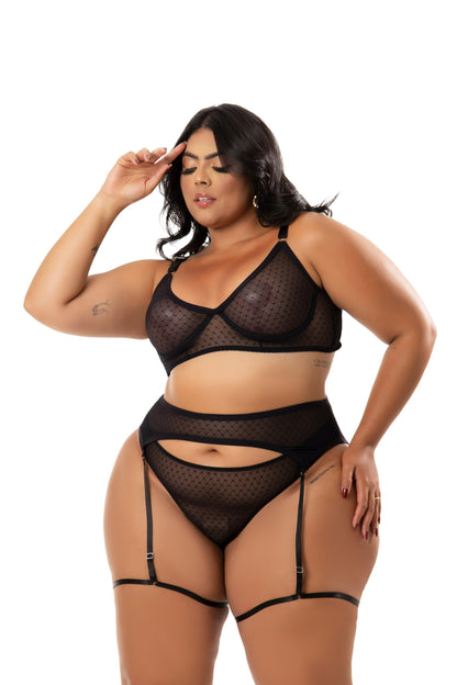 Conjunto Plus Size Sexy em em Branco – Doce Malícia