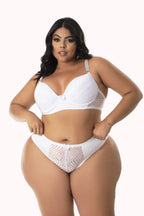 Conjunto Plus Size com renda vazada – Doce Malícia