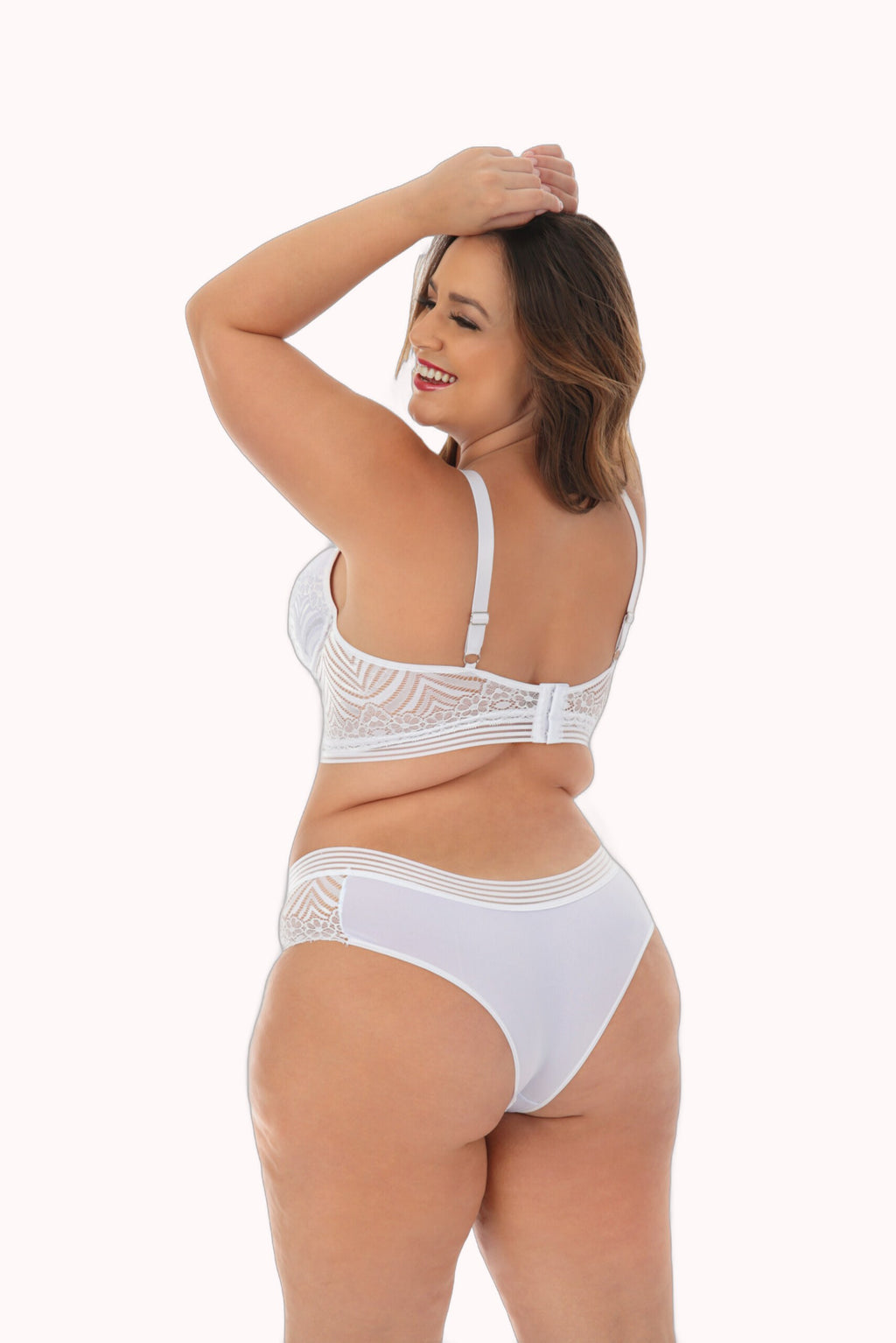 Conjunto Plus size em Renda e microfibra – Doce Malícia