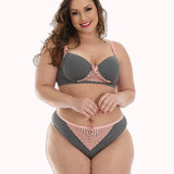 Conjunto Plus Size em supplex mesclado – Doce Malícia