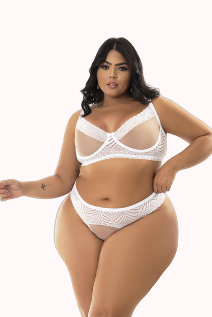 Conjunto Plus Size Feminino com Tule – Doce Malícia
