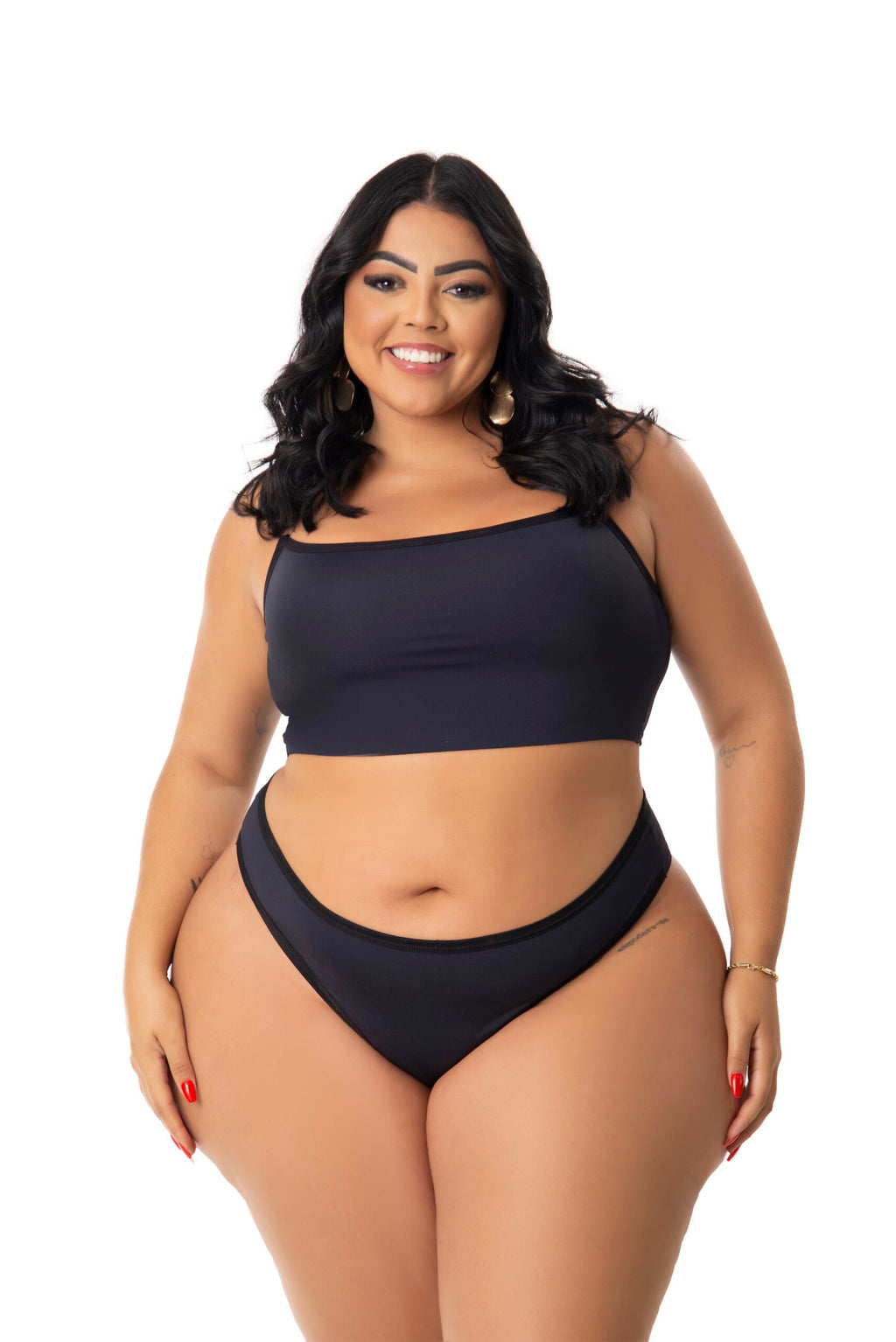 Conjunto Plus Size Conforto Sem Bojo em Branco – Doce Malícia