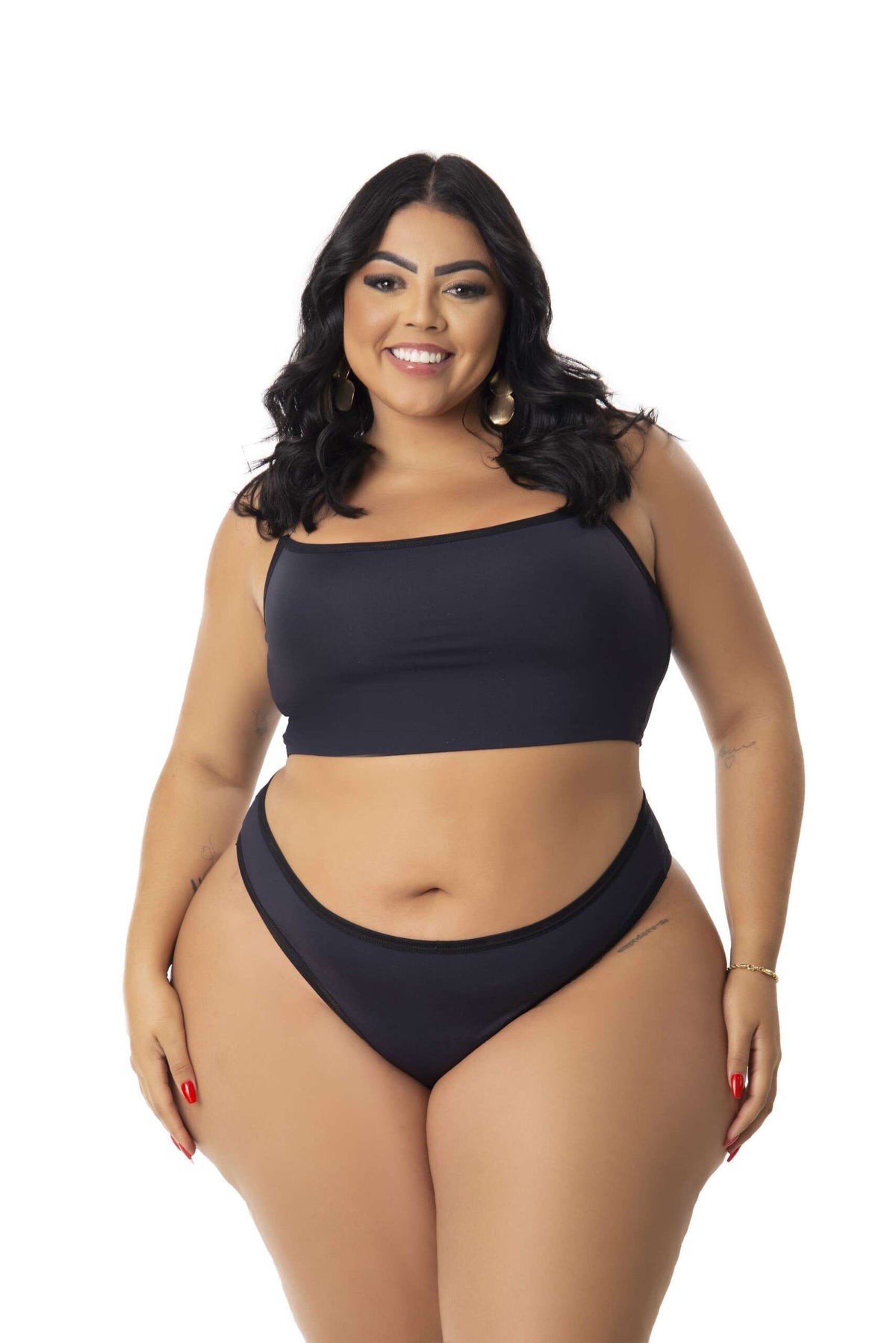 Conjunto Plus Size Conforto Sem Bojo em Branco – Doce Malícia