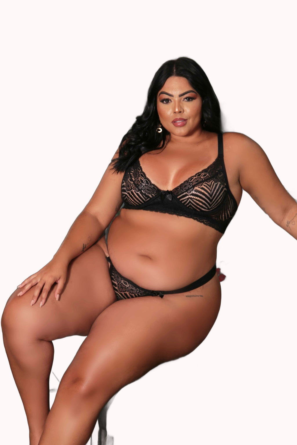 Conjunto Plus Size sem bojo com aro – Doce Malícia