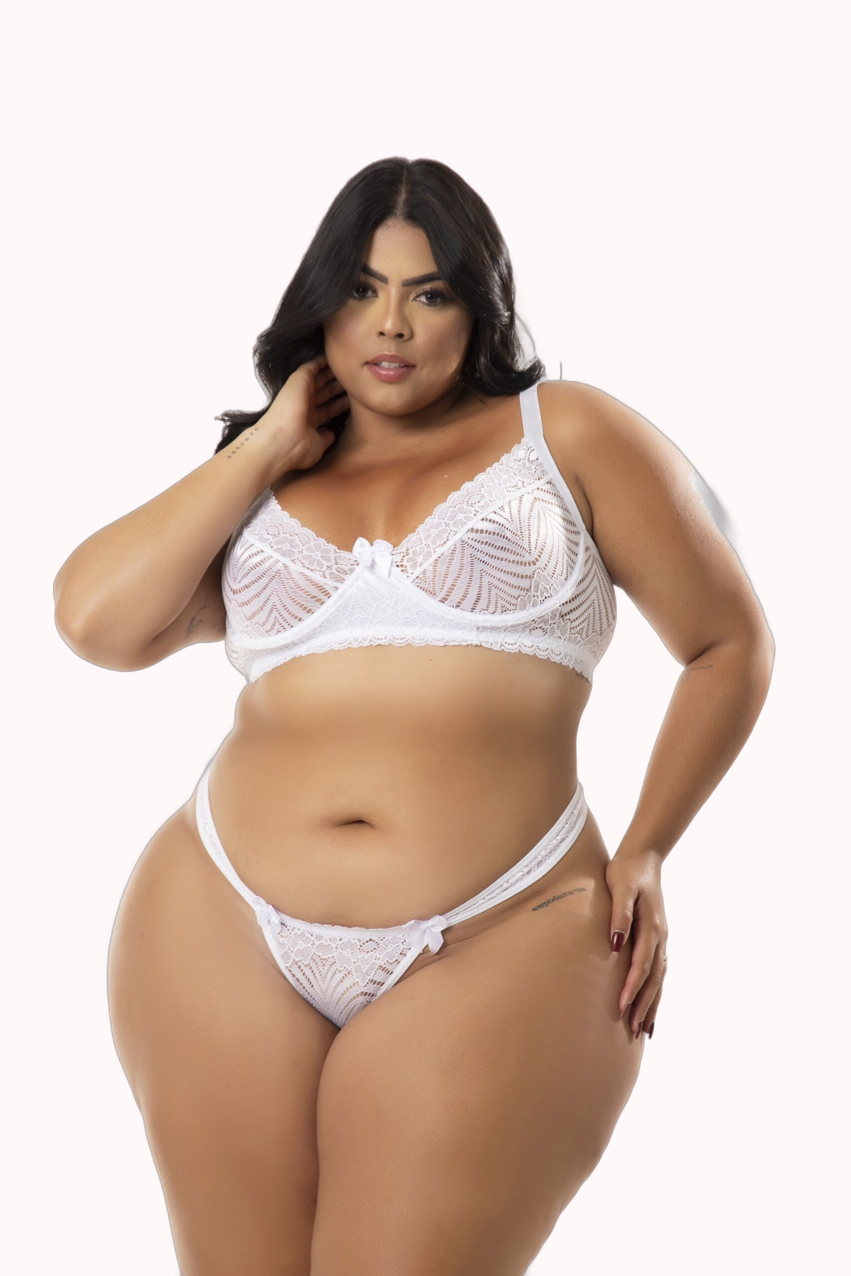 Conjunto Plus Size sem bojo com aro – Doce Malícia