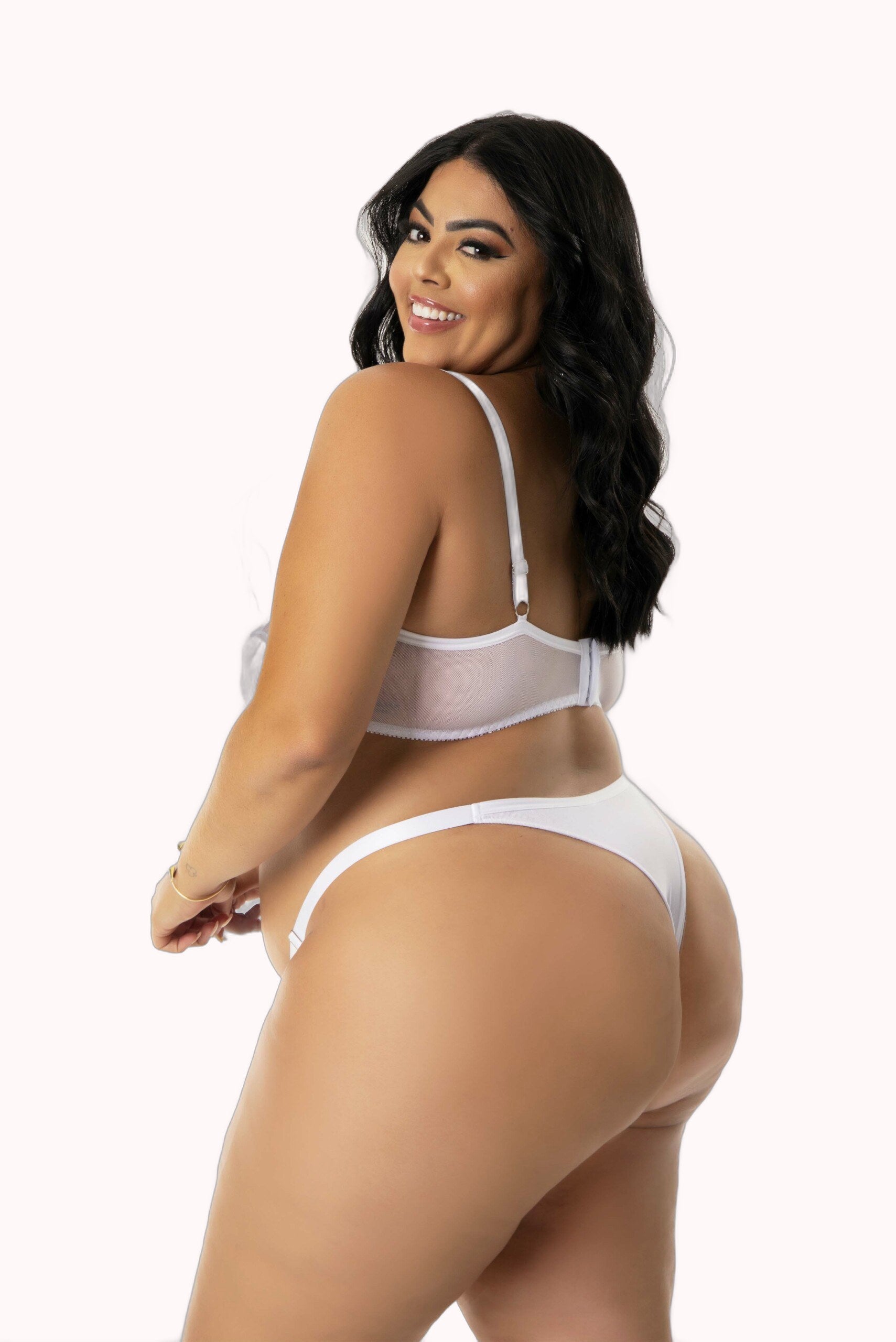Conjunto Plus Size em Tule Bordado – Doce Malícia