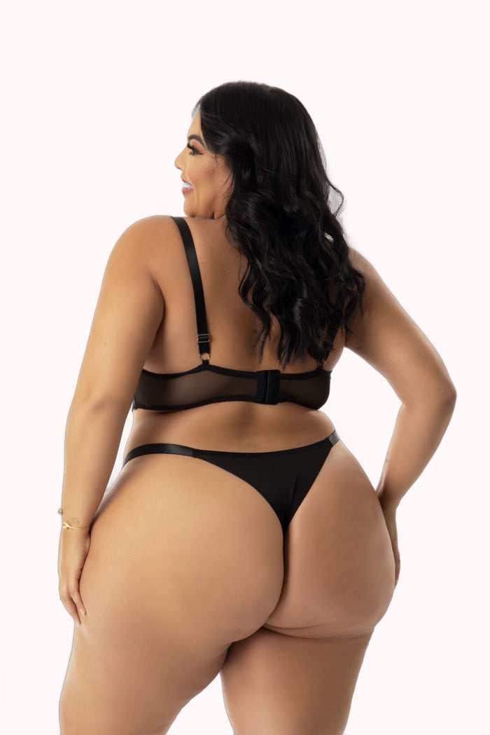 Conjunto Plus Size em Tule Bordado – Doce Malícia — Doce Malícia
