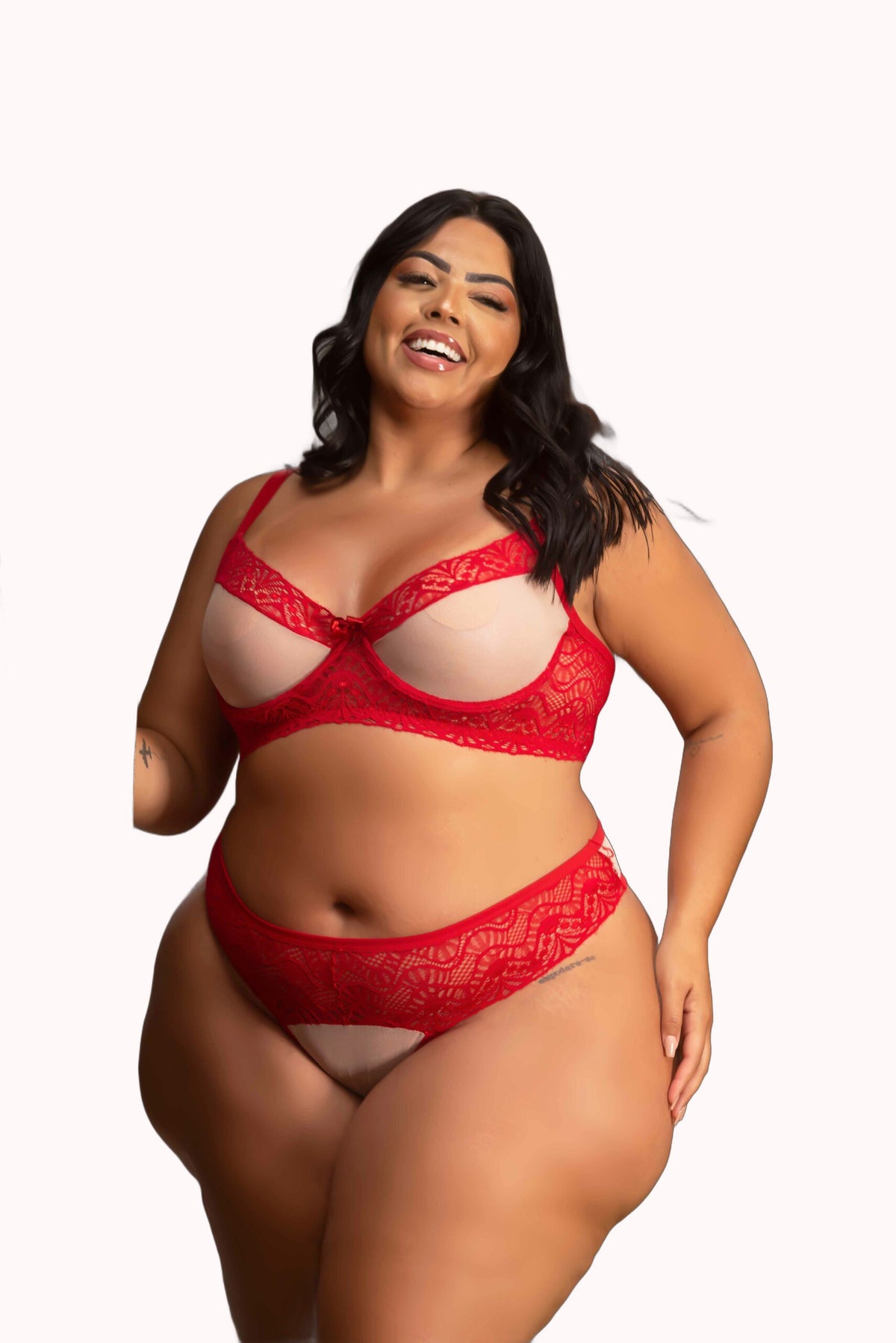 Conjunto Plus Size Feminino com Tule – Doce Malícia
