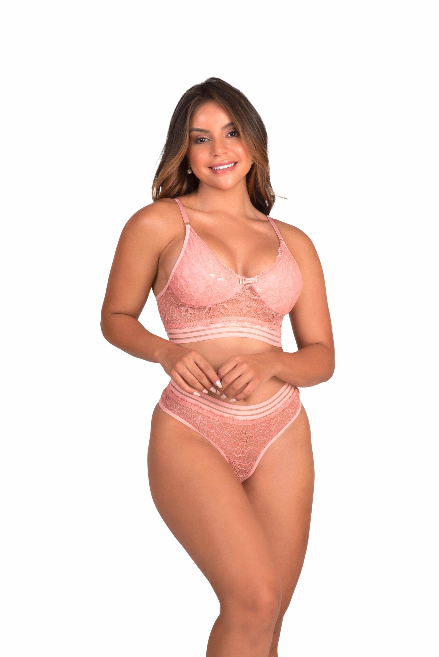 Conjunto sem bojo em azul-Marinho – Doce Malícia