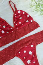 Conjunto Sem Bojo Canelado com Renda em Branco – Doce Malícia