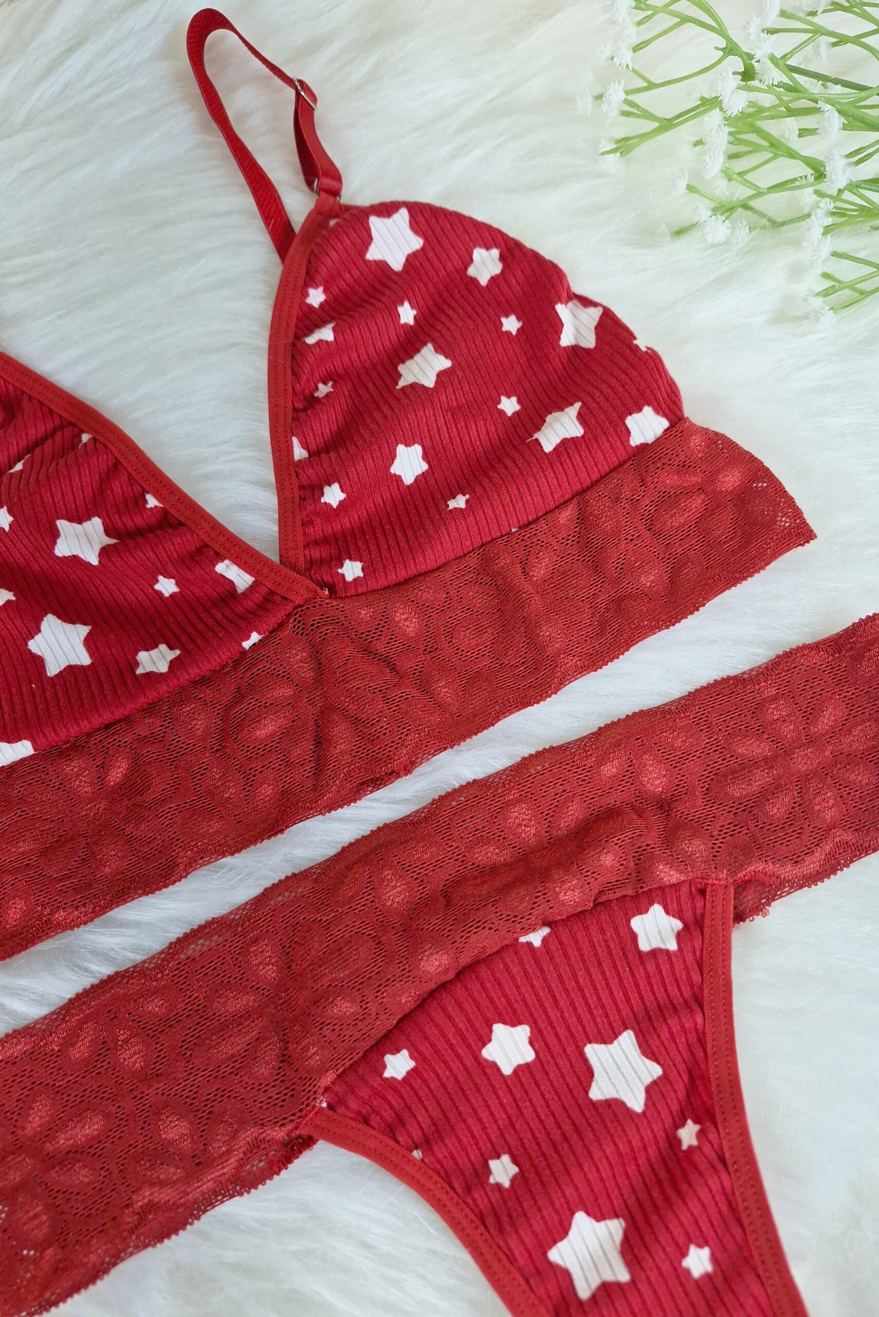 Conjunto Sem Bojo Canelado com Renda em Branco – Doce Malícia