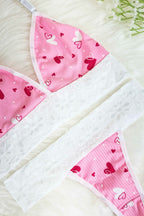 Conjunto Sem Bojo Canelado com Renda em Branco – Doce Malícia