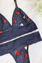 Conjunto Sem Bojo Canelado com Renda em Branco – Doce Malícia