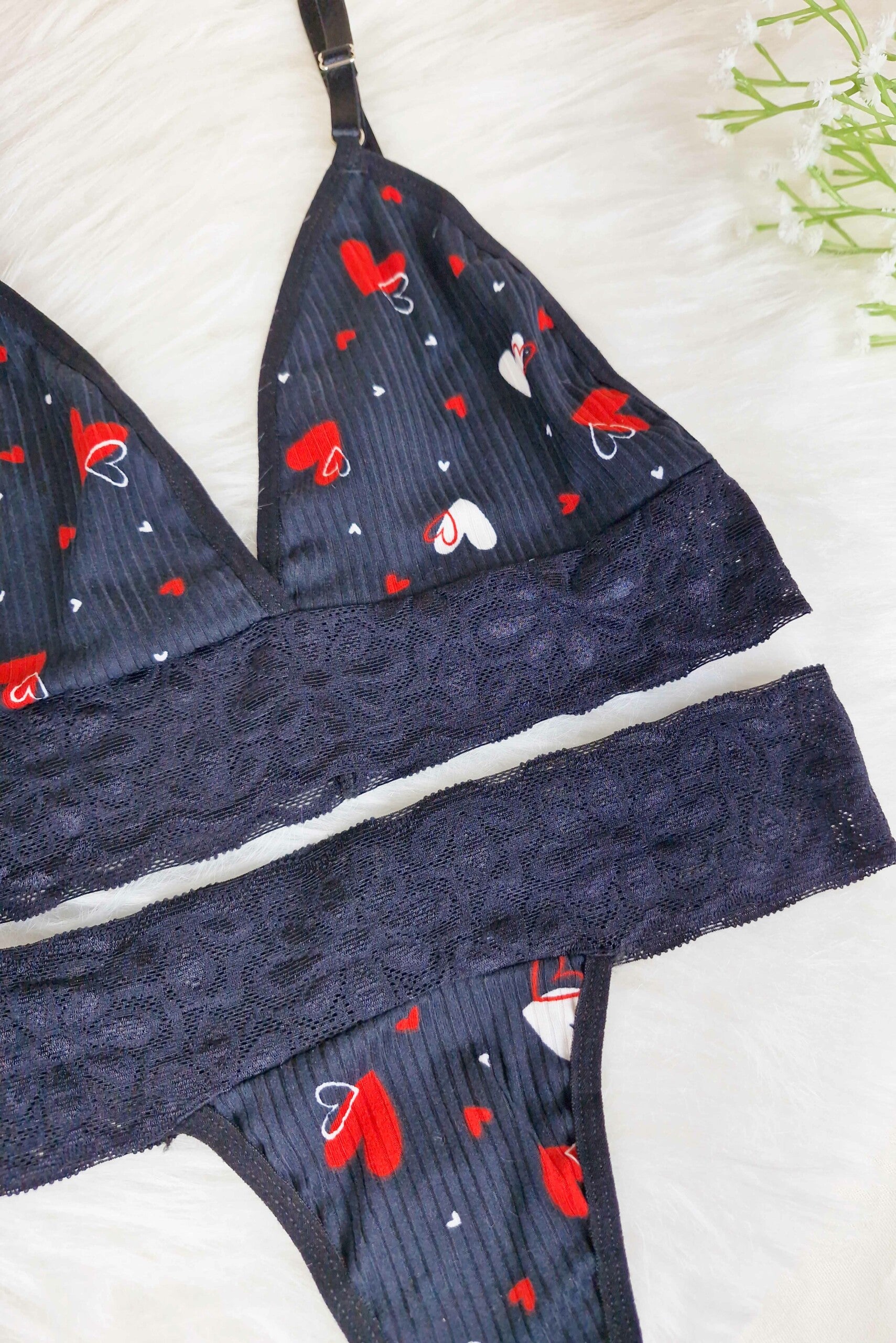 Conjunto Sem Bojo Canelado com Renda em Branco – Doce Malícia