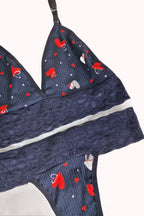 Conjunto Sem Bojo Canelado com Renda – Doce Malícia