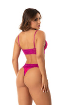 Conjunto Sem Bojo Canelado com Renda em Branco – Doce Malícia