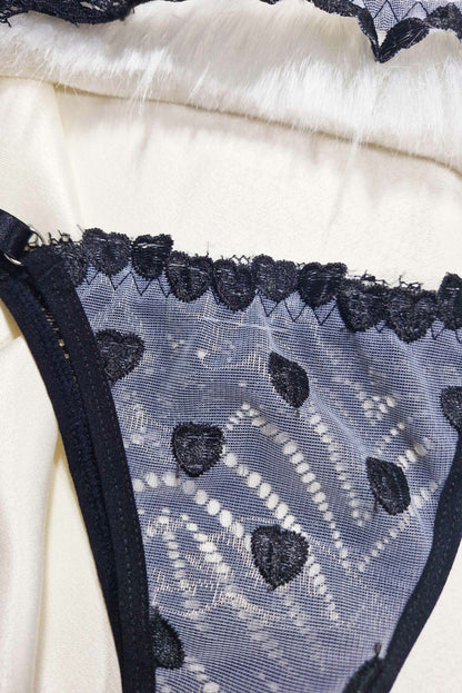 Conjunto Sexy sem Bojo com em Preto – Doce Malícia