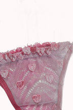 Conjunto Sexy sem Bojo com Tule Desenhado – Doce Malícia