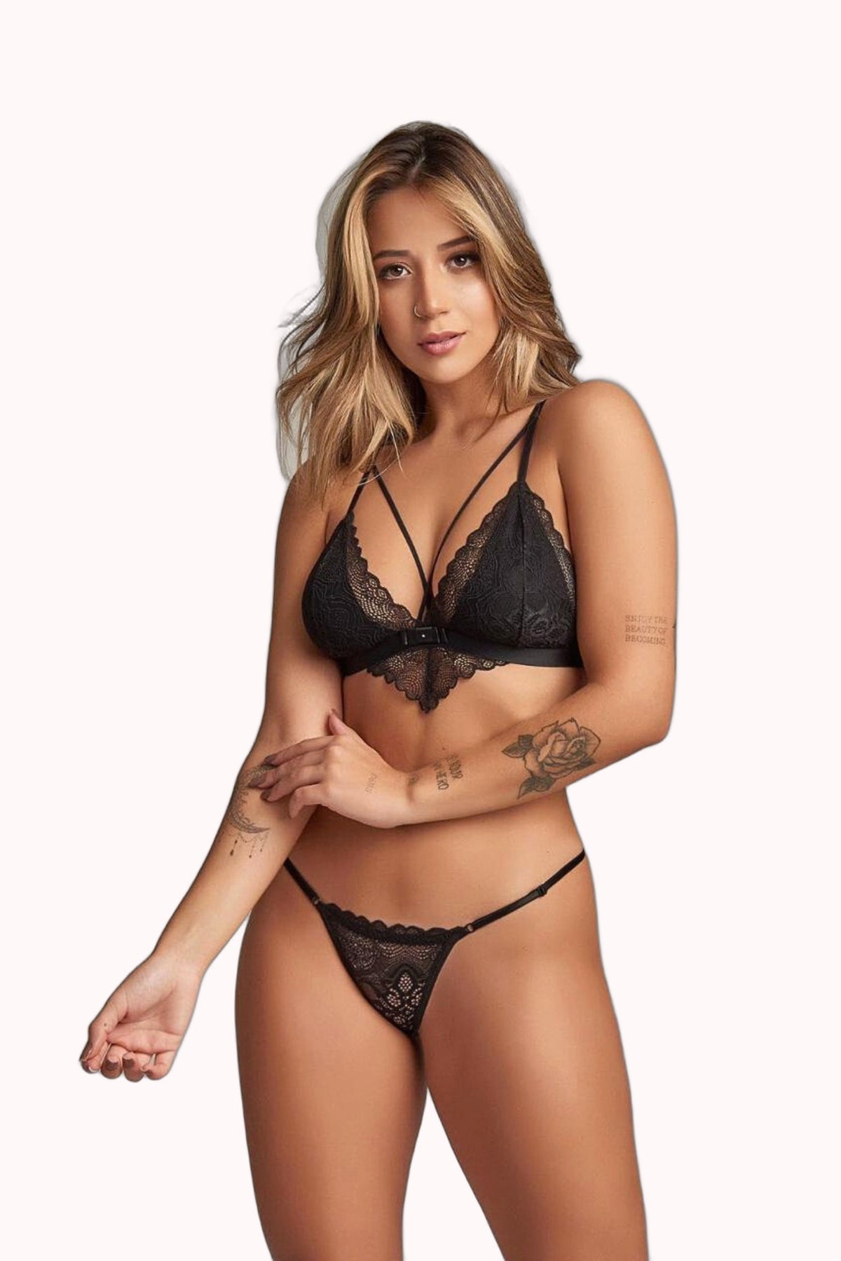 Conjunto sem Bojo com Strappy – Doce Malícia