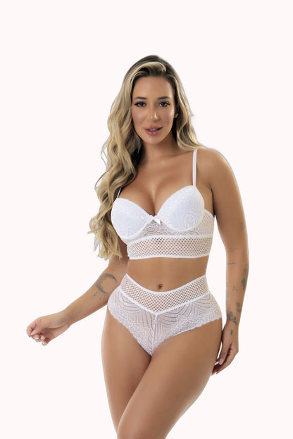 Conjunto Sensual de Bojo com Elástico Bordado – Doce Malícia