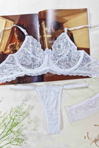 Conjunto Sensual com Perneira em Branco – Doce Malícia