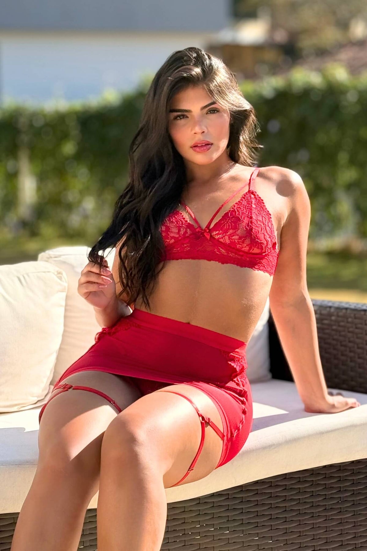 Conjunto sensual sem bojo com em Branco – Doce Malícia
