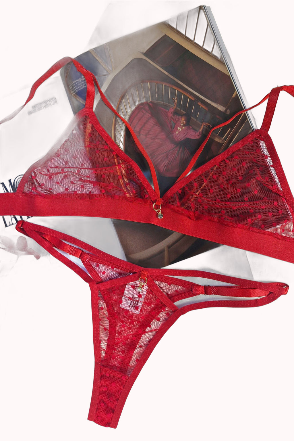Conjunto Sensual em Tule Dot – Doce Malícia
