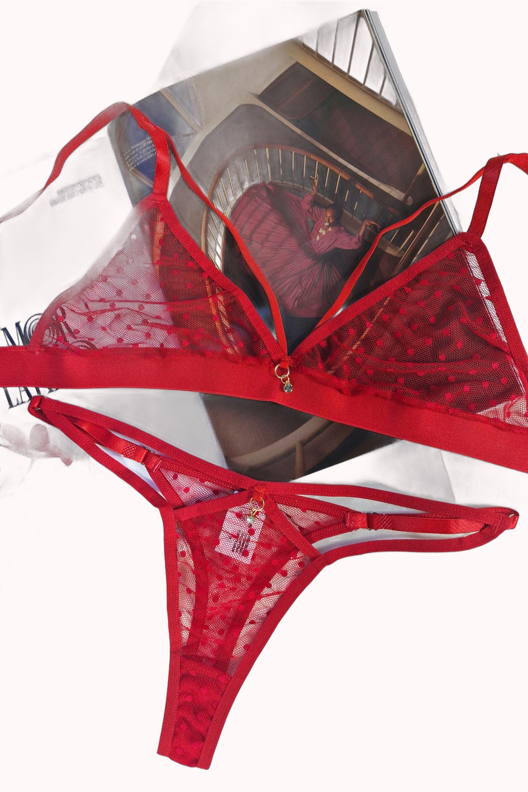Conjunto Sensual em Tule Dot – Doce Malícia