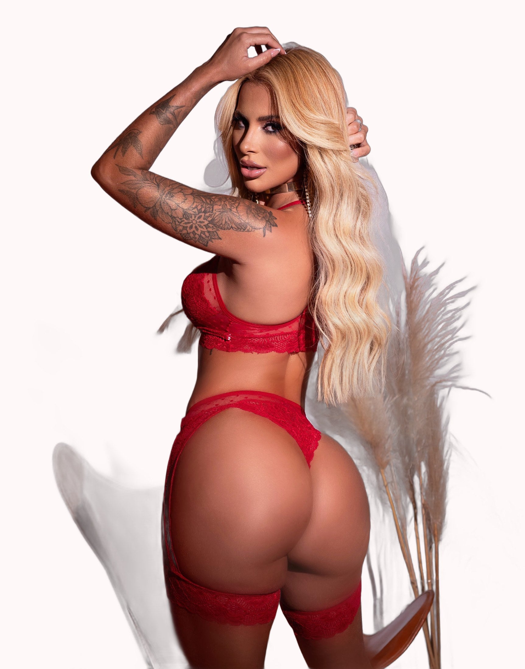 Conjunto Sensual Tule Dot com Cinta Liga – Doce Malícia