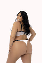 Conjunto Sexy Plus Size em Tule Desenhado – Doce Malícia
