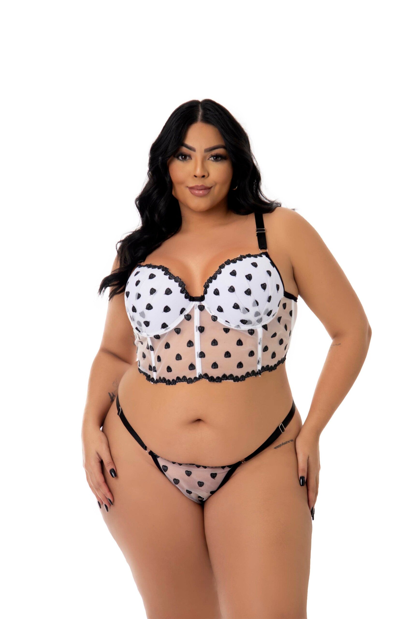 Conjunto Sexy Plus Size em em Preto – Doce Malícia
