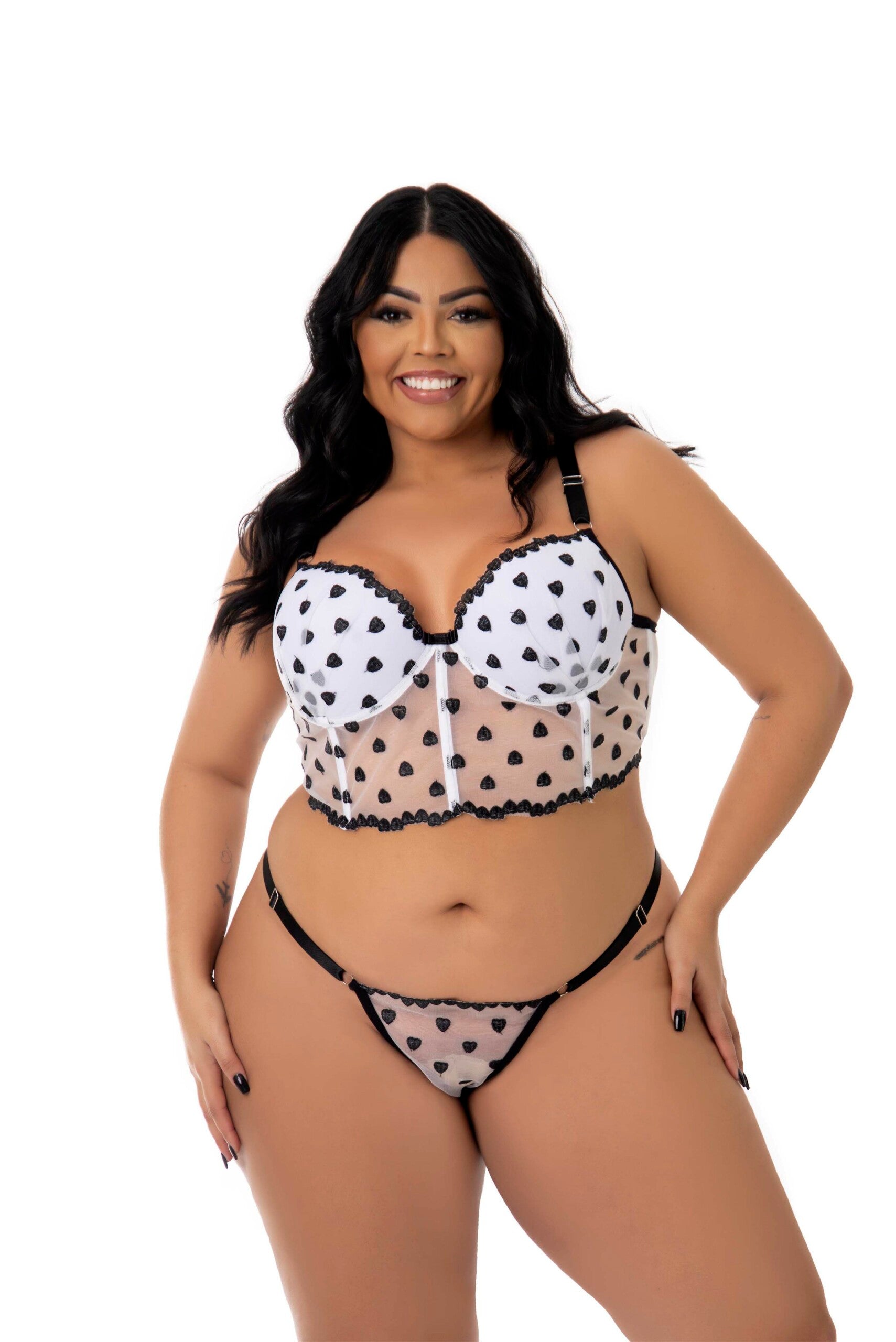 Conjunto Sexy Plus Size em em Preto – Doce Malícia