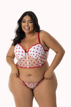 Conjunto Sexy Plus Size em Tule Desenhado – Doce Malícia