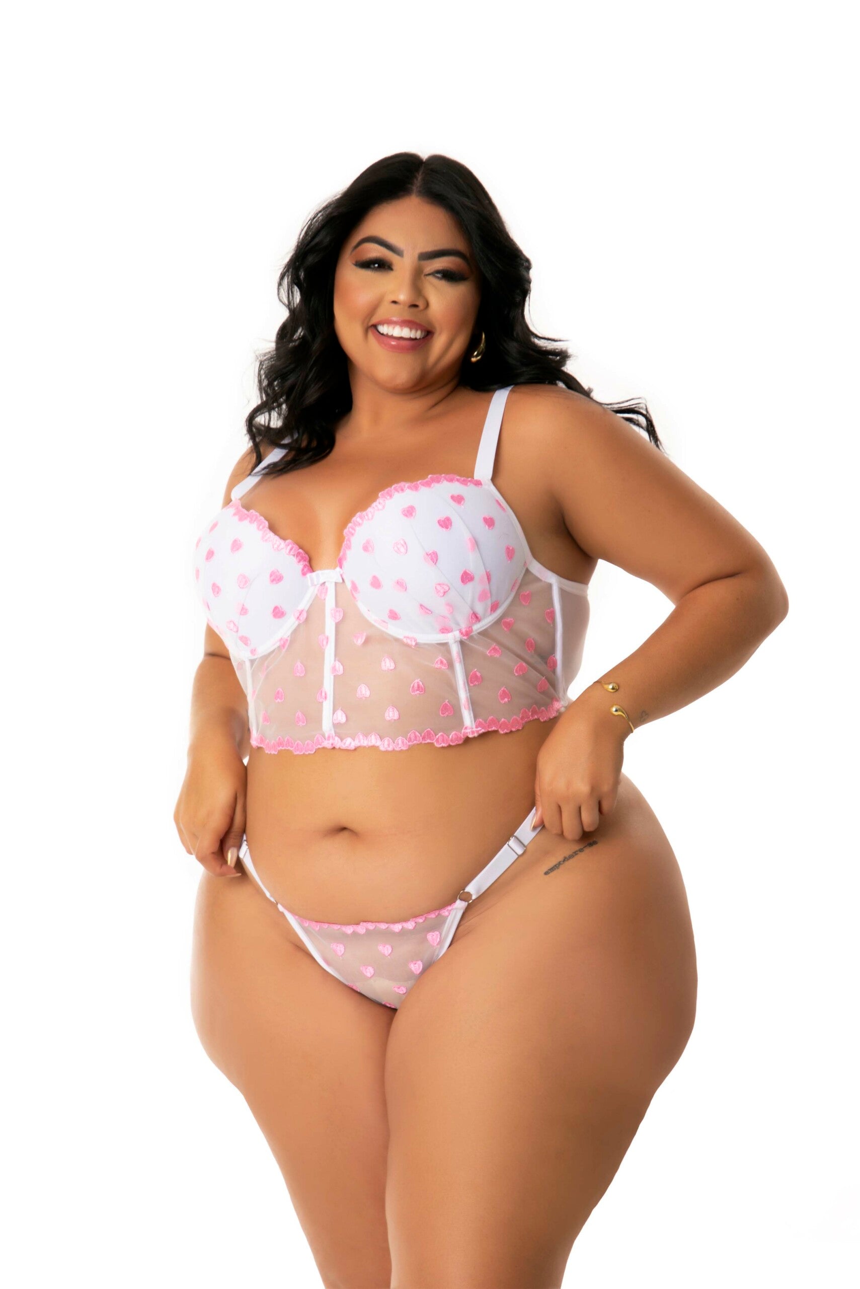 Conjunto Sexy Plus Size em em Preto – Doce Malícia