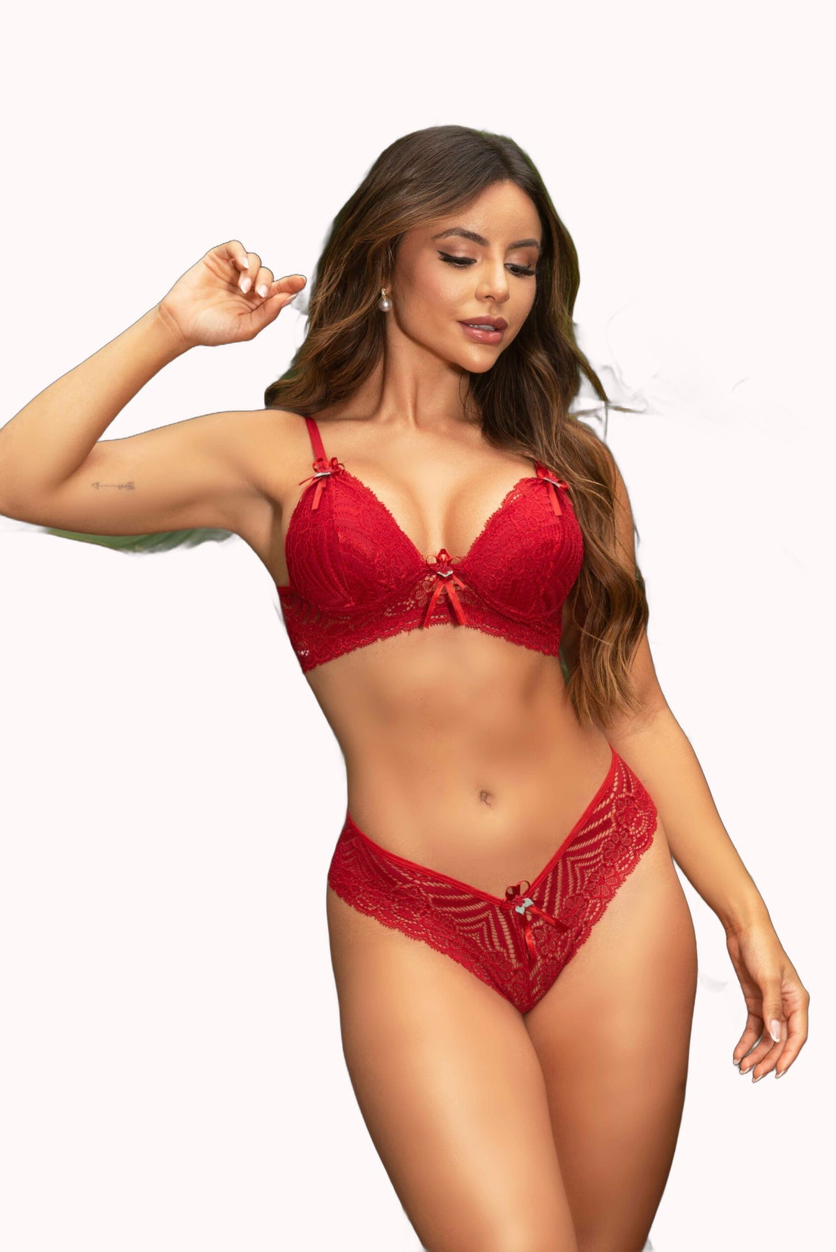Conjunto todo em renda – Doce Malícia
